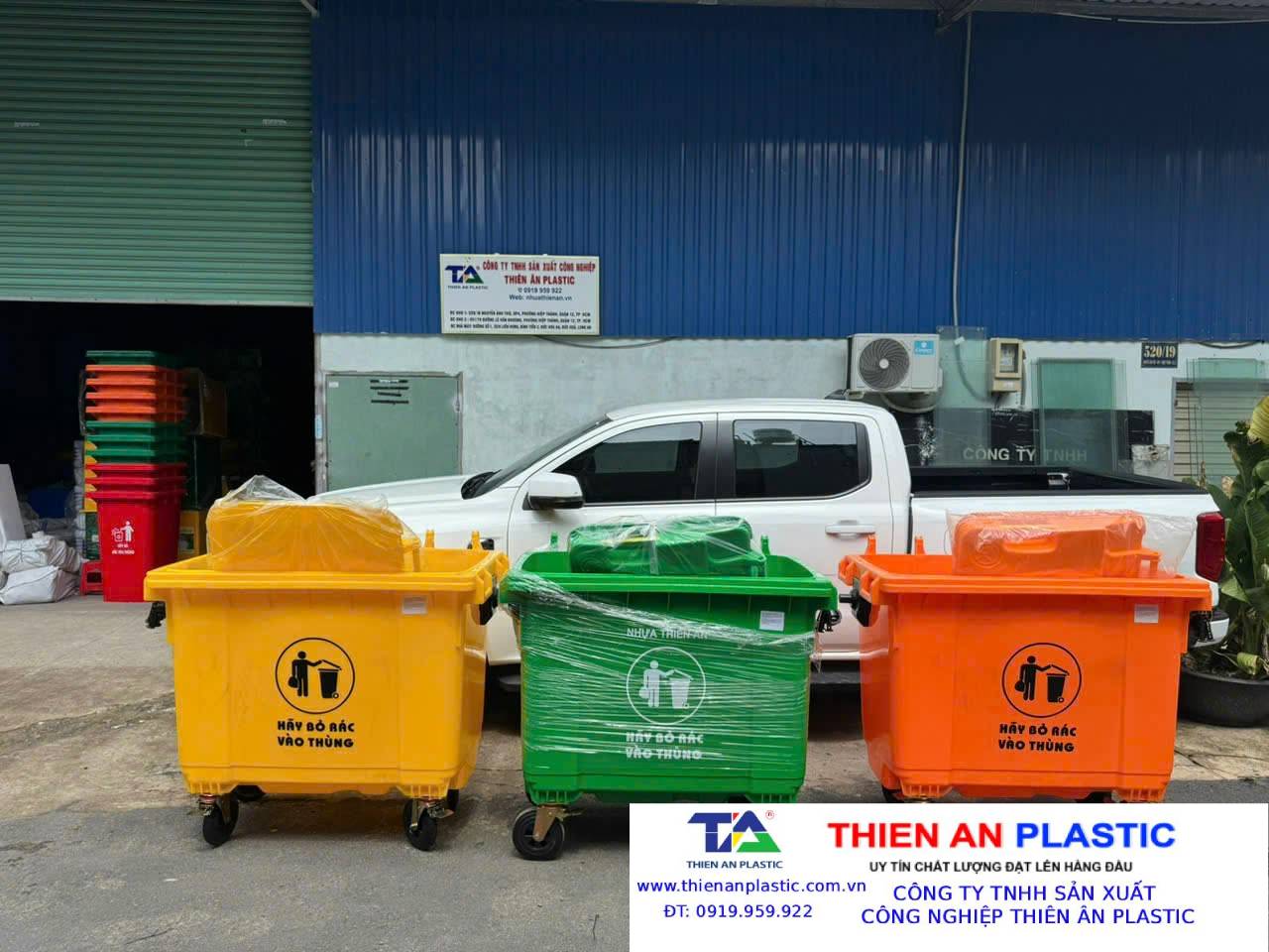 Thùng rác nhựa chất lượng cao tại Thiên Ân Plastic