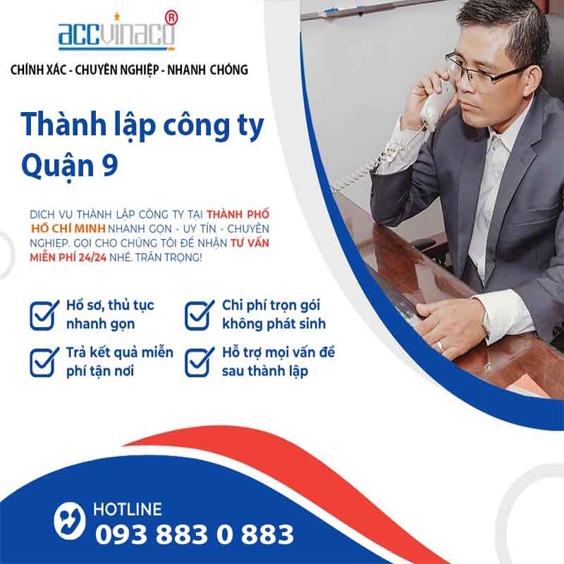 Thành lập công ty/ doanh nghiệp Quận 9 | ACCVINACO